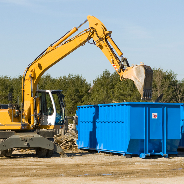 what happens if the residential dumpster is damaged or stolen during rental in Rosa